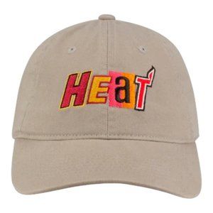 New Miami Heat Mashup VOL. 2 Strapback Wordmark Hat Cap Grey Mashup Logo -OSFM